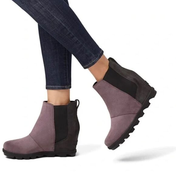 Sorel Joan of Arctic Wedge Chelsea Boots 7 - Picture 1 of 9